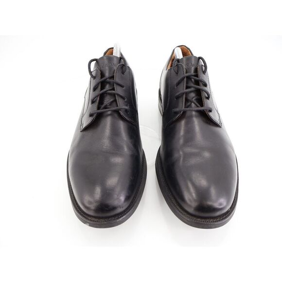 Cole Haan Men\'s Bedford Derby Plain Toe Shoes Mens 10 M Black Leather Lace Up